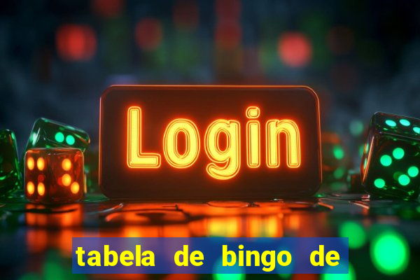 tabela de bingo de 1 a 100